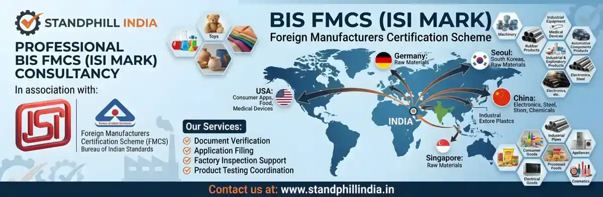 BIS FMCS Certification for Foreign Manufacturers - Standphill India