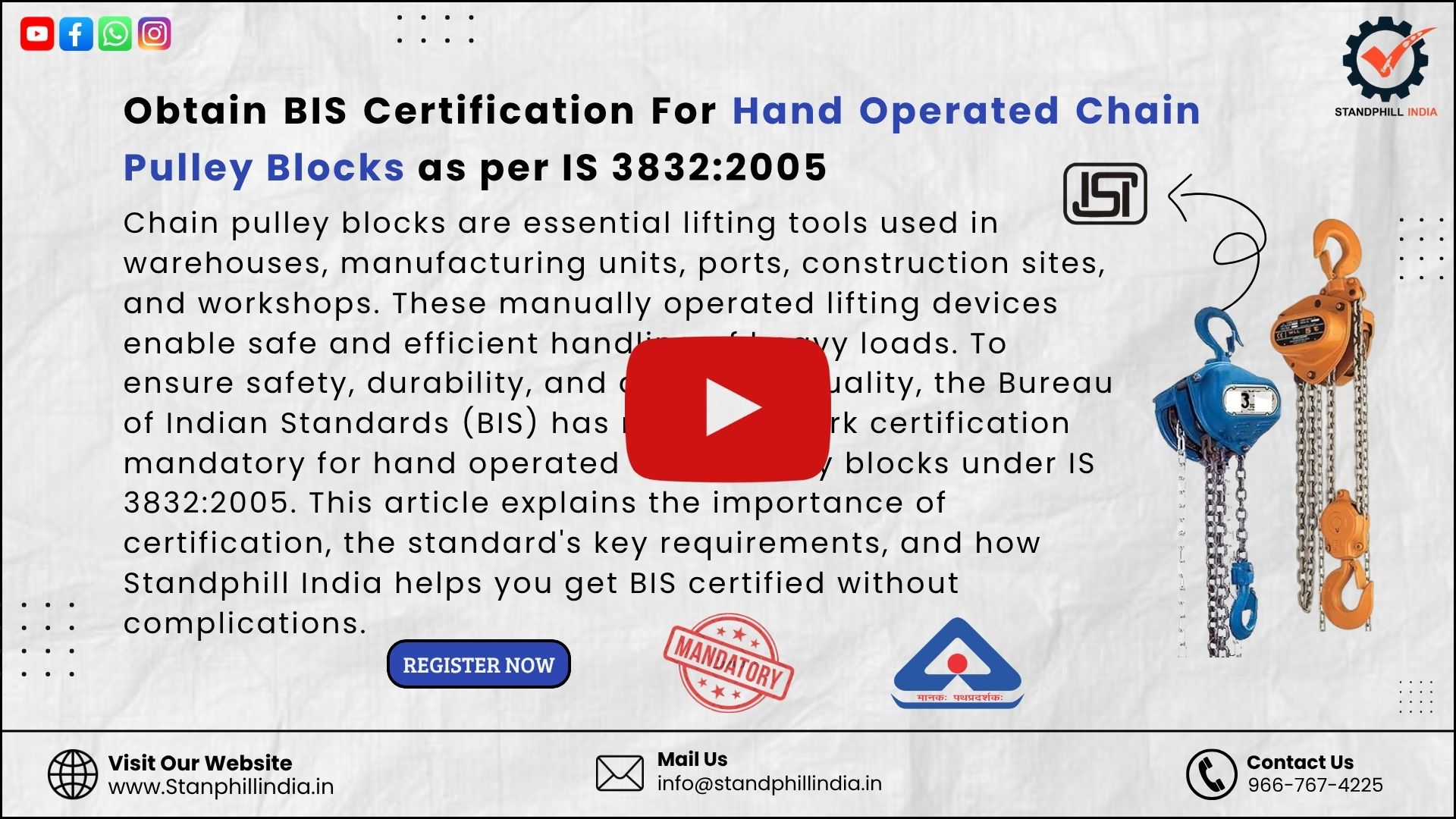 BIS certification consultant Chiranjeev Vihar